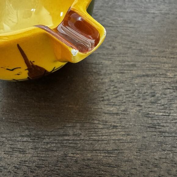 Vintage Ceramic Cicada Ashtray Provençal France Hand Painted Insect Bug Fly Dish - Picture 15 of 16